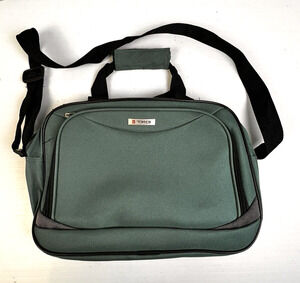 Tag Travel Laptop Bag Green Shoulder Crossbody Work School Luggage Satchel